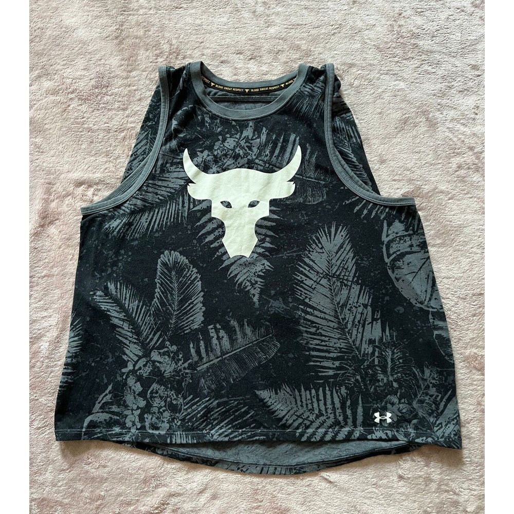 Under Armour Women's Project Rock Heat Gear Tank Top Camo‎ Size Large